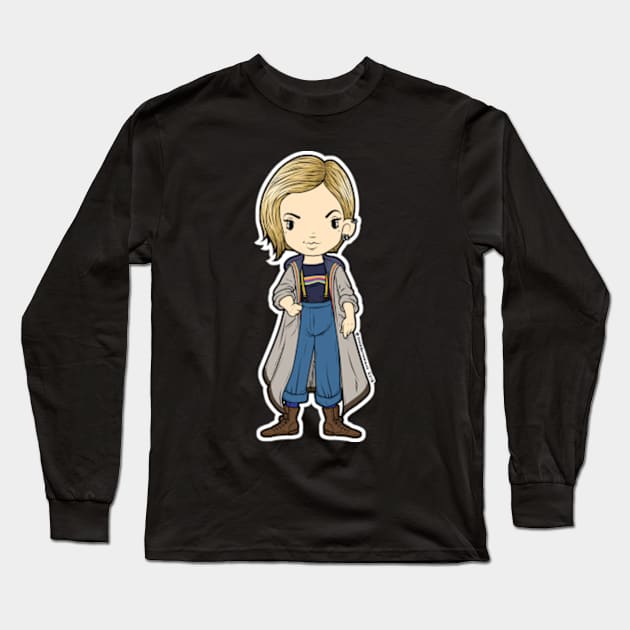 13th Doctor Long Sleeve T-Shirt by SpacebatDesigns 